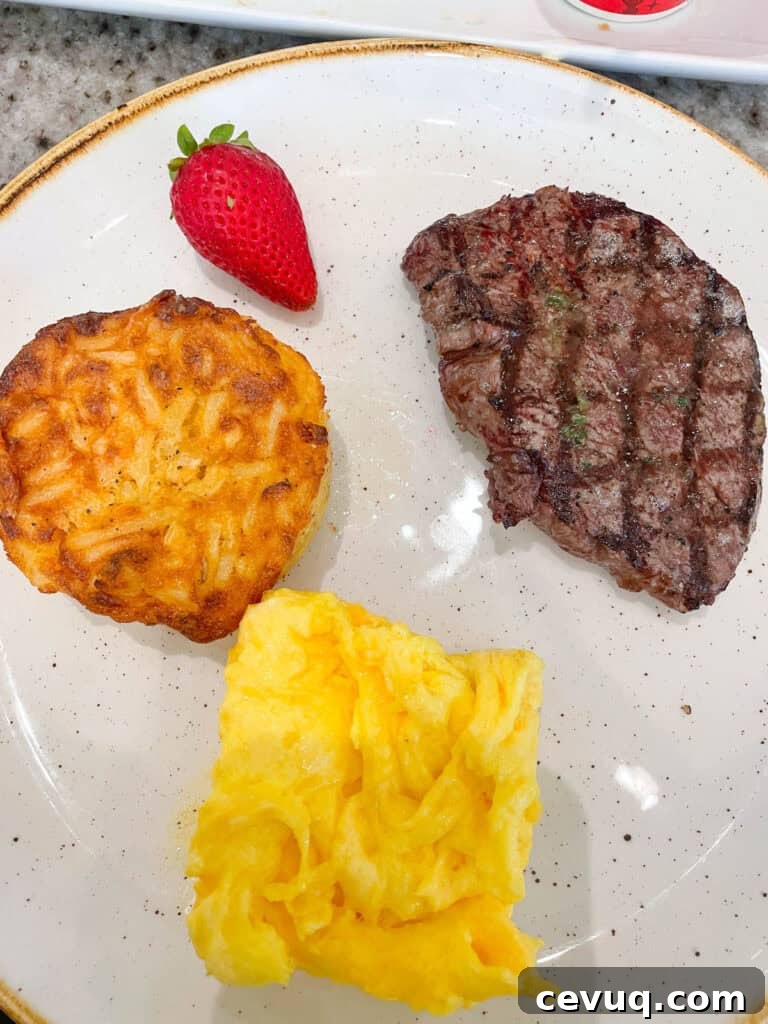 Steak and Eggs from Grand Floridian Cafe.