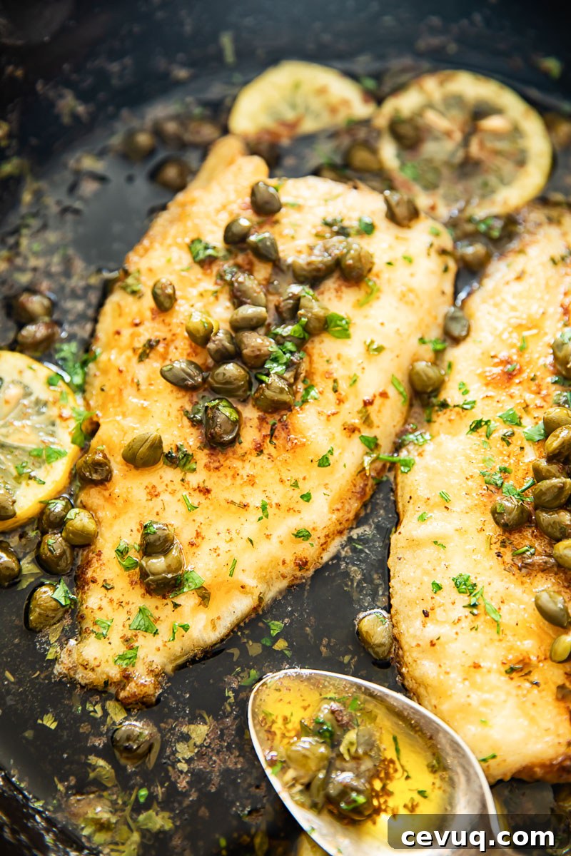 Sole in Lemon Butter Sauce (Sole Meunière) by Vikalinka // 30 Zesty & Bright Savory Lemon Recipes // FoodNouveau.com