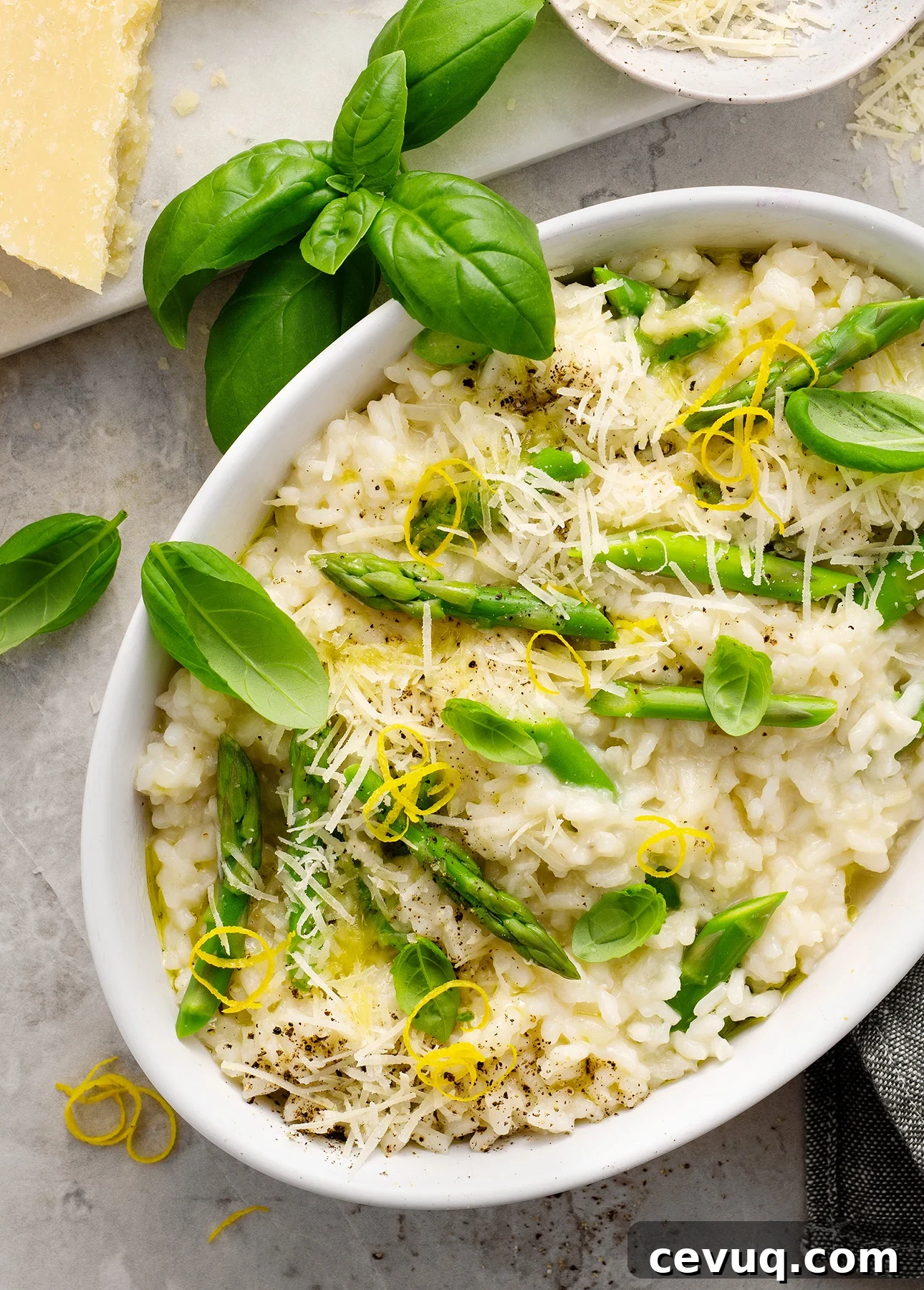 Lemon Asparagus Risotto // FoodNouveau.com