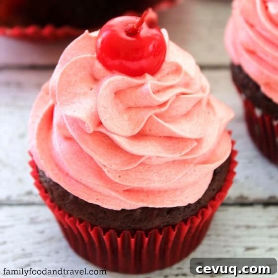 Cherry Coke Cupcakes