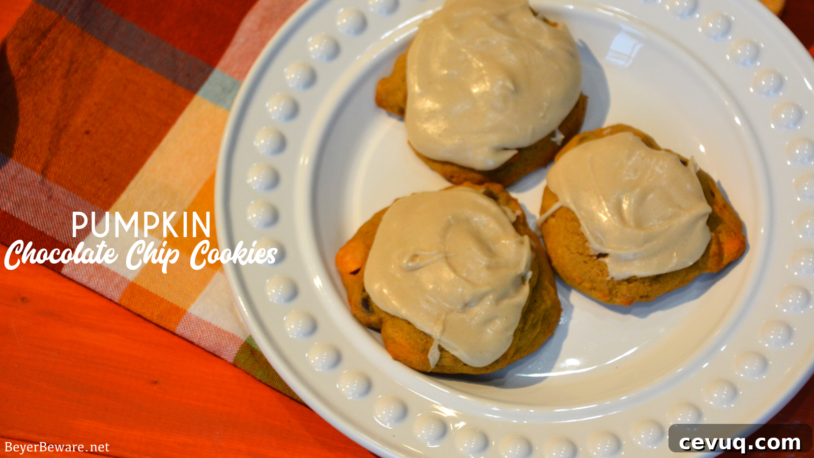 Pumpkin cookies cooled on a rack
