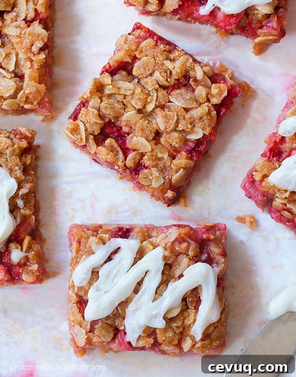 Strawberry Oatmeal Bars