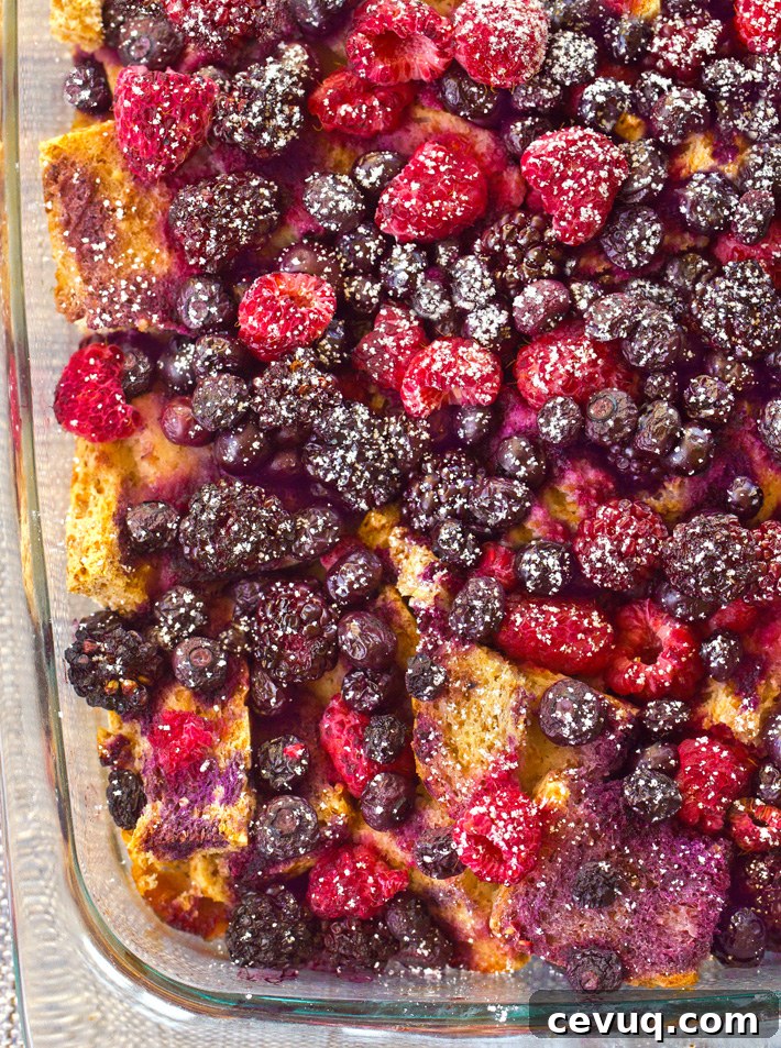 Berry French Toast Casserole Dish