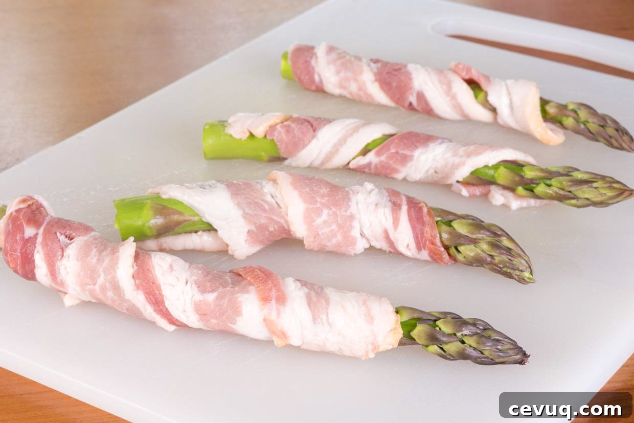 Soft-Boiled Eggs with Bacon-Wrapped Asparagus Soldiers