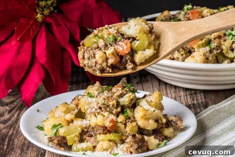 Stuffing in oven