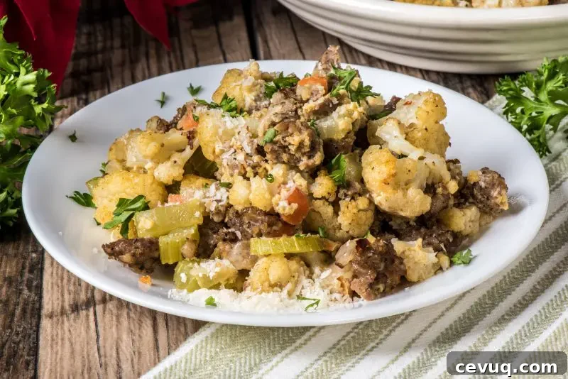 Finished stuffing