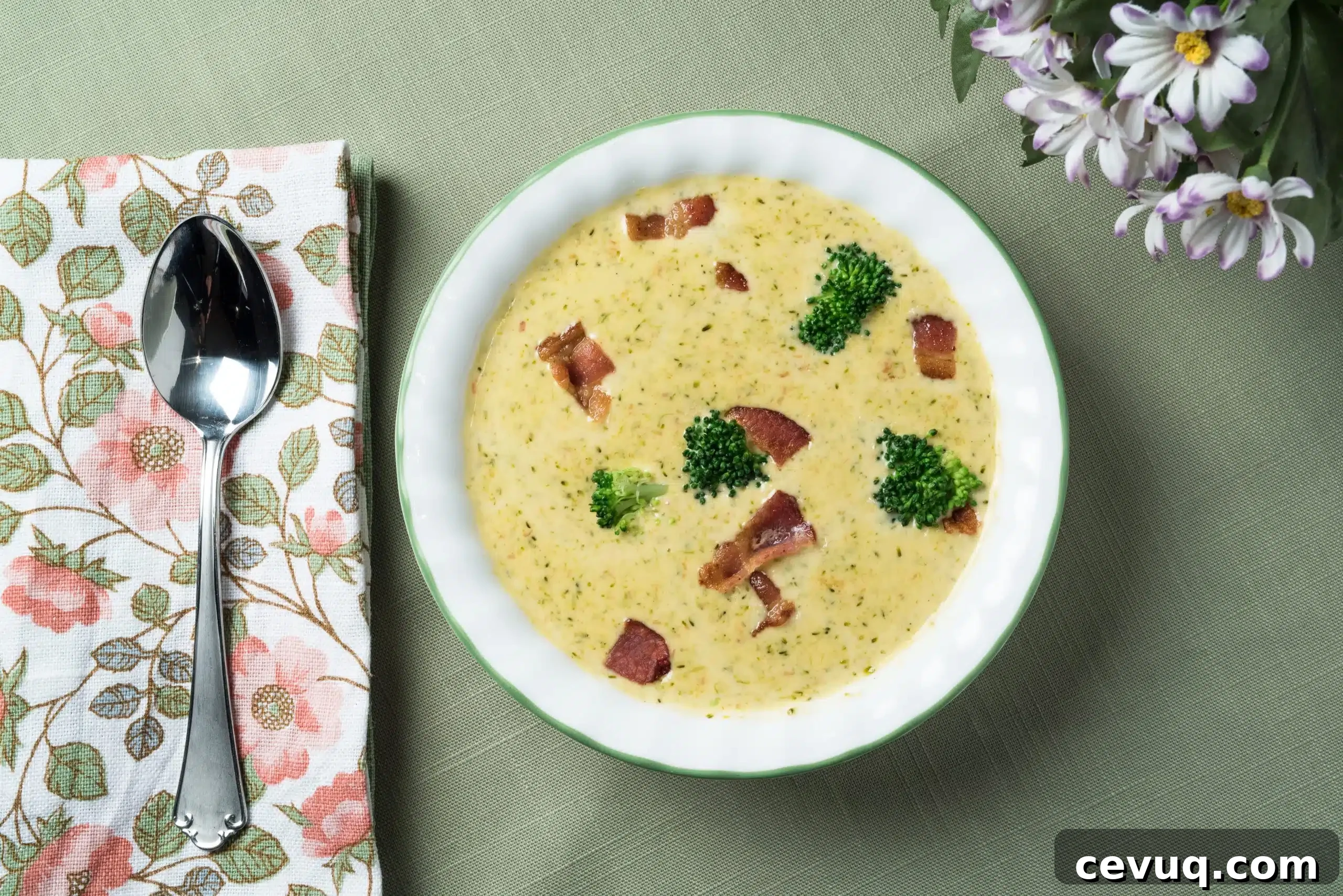 Broccoli Bacon Cheese Soup