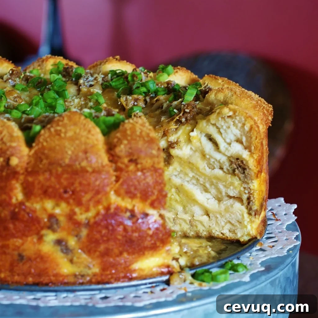 Sausage Egg Cheese Brunch Cake