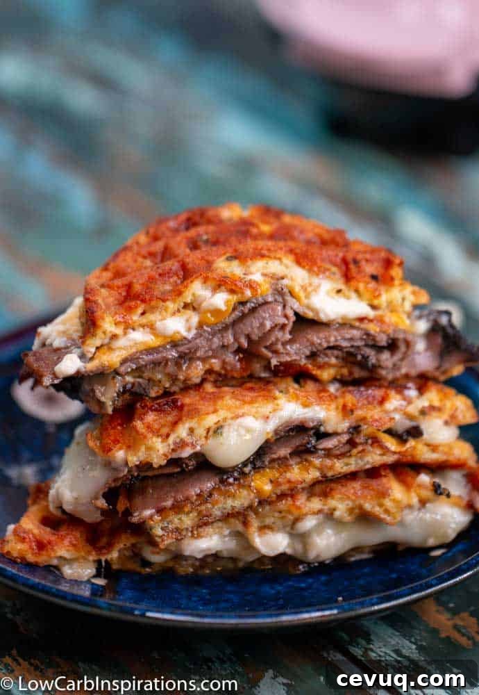 Roast Beef Chaffle Sandwich