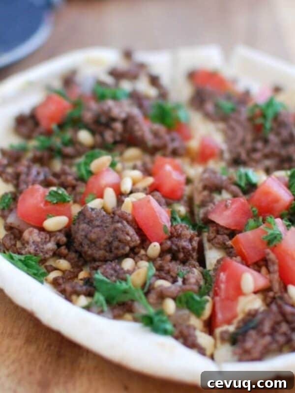 Authentic Beef Shawarma Recipe: Tender Spiced Meat & Garlic Sauce 8 Spiced Beef Hummus Pita Pizza