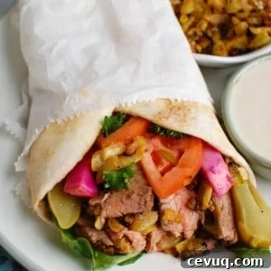 Authentic Beef Shawarma Recipe: Tender Spiced Meat & Garlic Sauce 10 Beef Shawarma Image