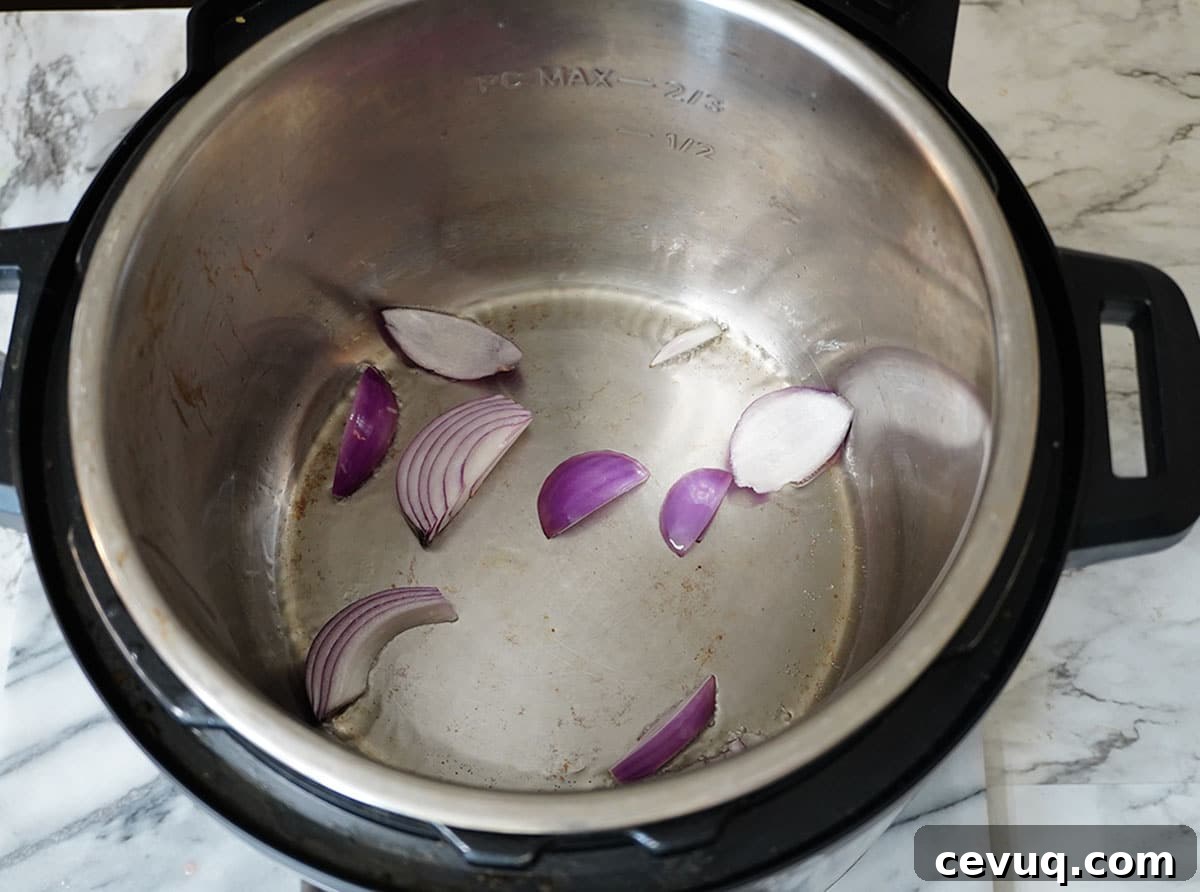 Sautee the onion
