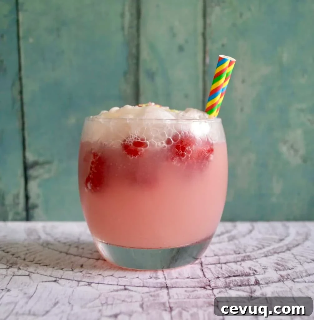 raspberry float