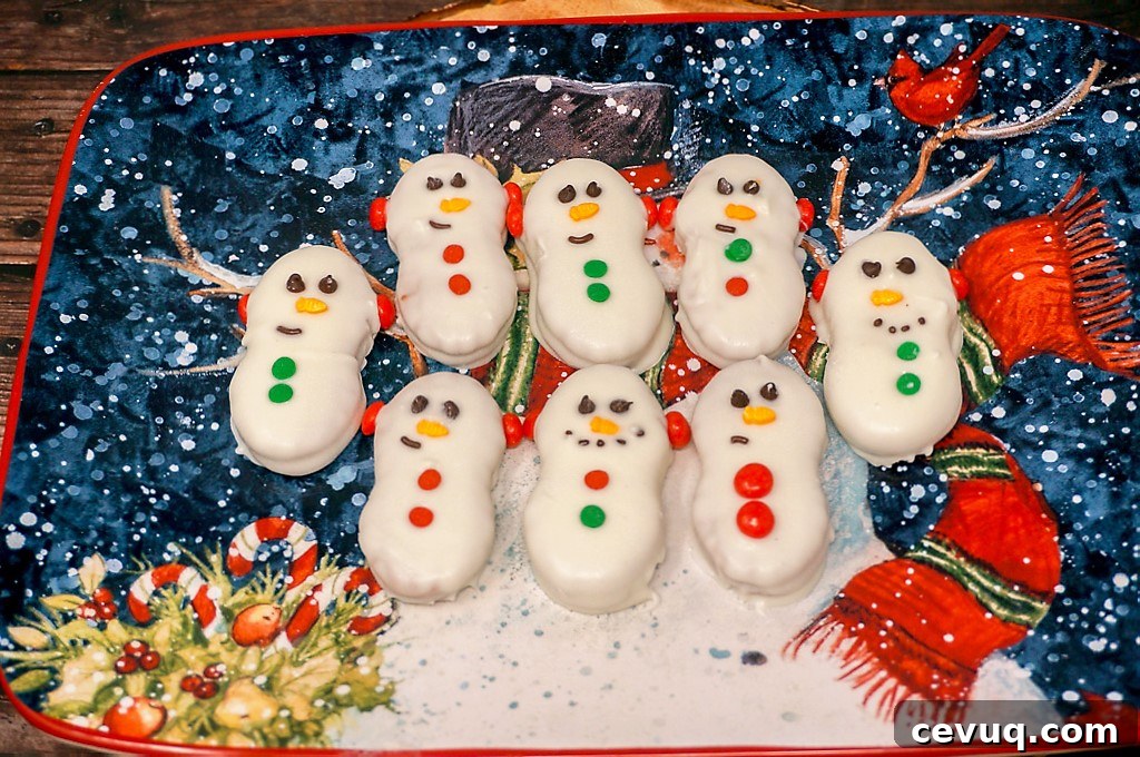Festive Snowman Nutter Butter Cookies Recipe 3 Nutter Butter Snowman Cookies