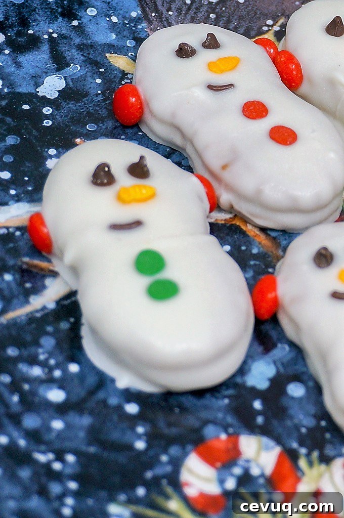 Festive Snowman Nutter Butter Cookies Recipe 4 nutter butter snowman cookies