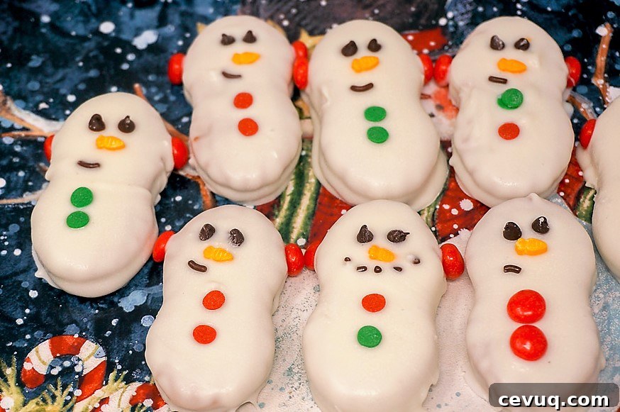 Festive Snowman Nutter Butter Cookies Recipe 5 Nutter Butter Snowman Cookies