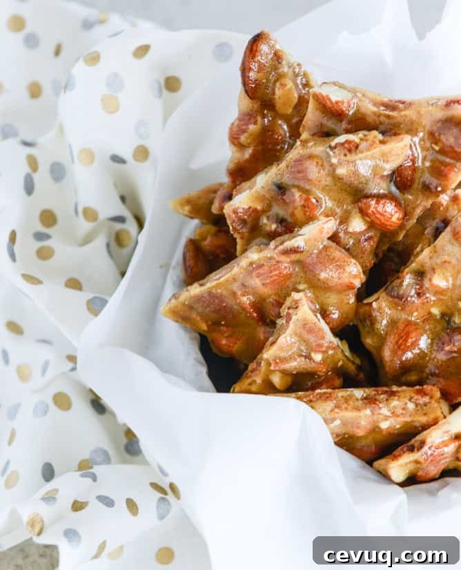 Bacon Almond Brittle from How Sweet It Is