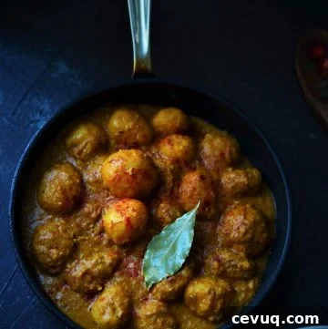 Badami Aloo served in pan