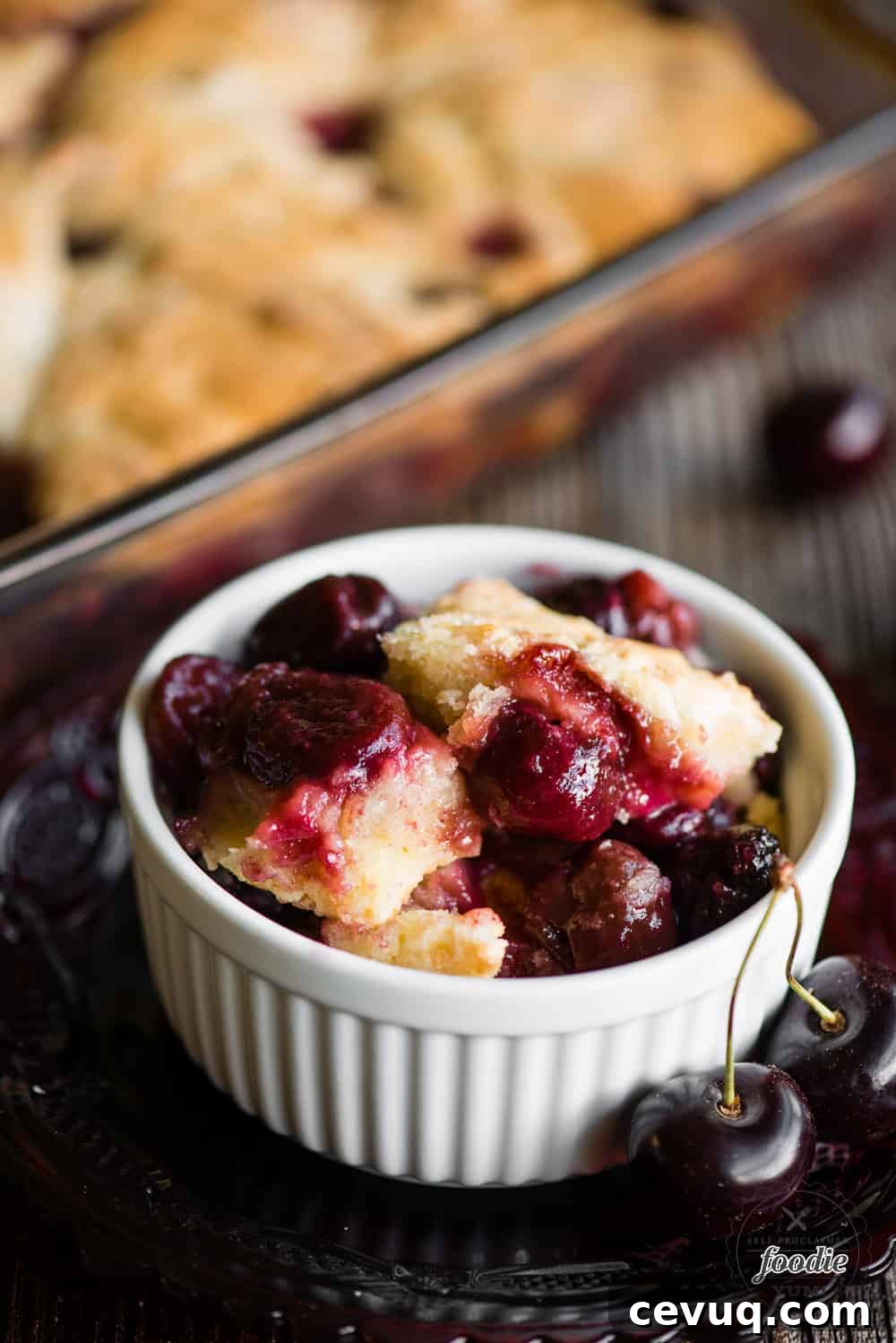 The best gluten free cherry cobbler