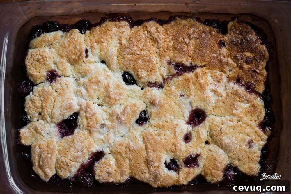 9x13 pan of gluten free cherry cobbler