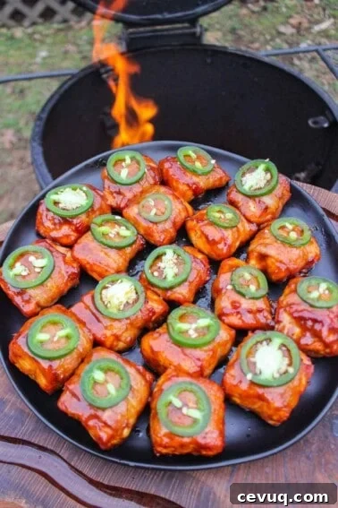 Maple Bacon Wrapped Salmon Bites