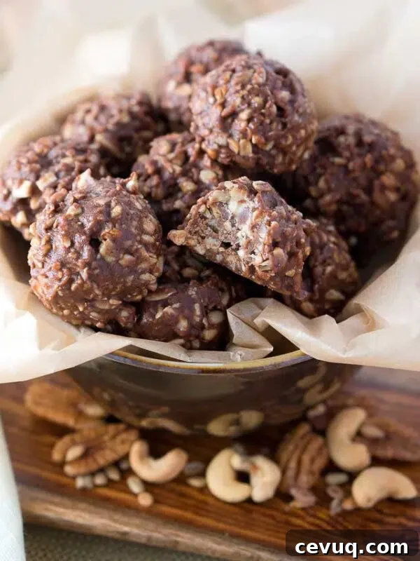 No Bake Chocolate Bites