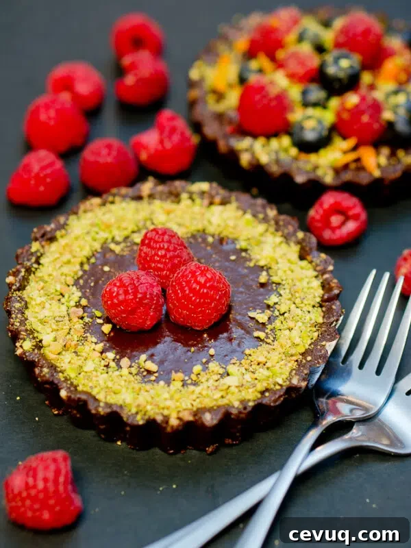 No Bake Chocolate Tarts
