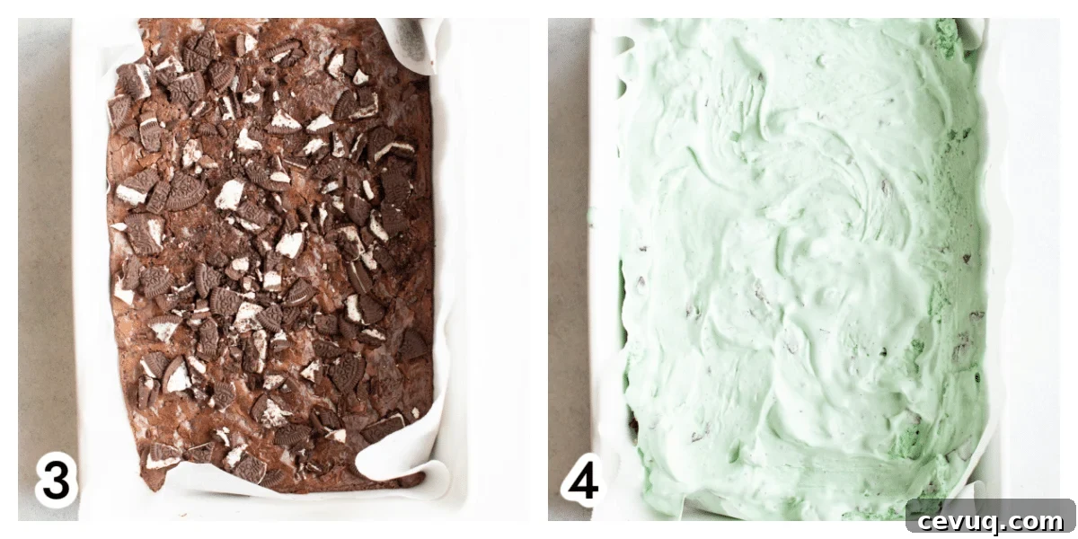 Mint Brownie Ice Cream Bars Recipe — Homemade Frozen Treats 11 img 38183 10