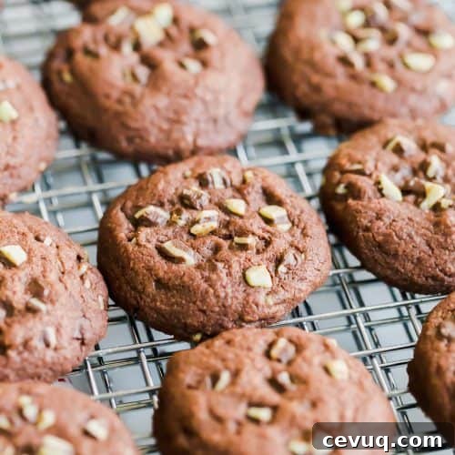 Mint Brownie Cookies