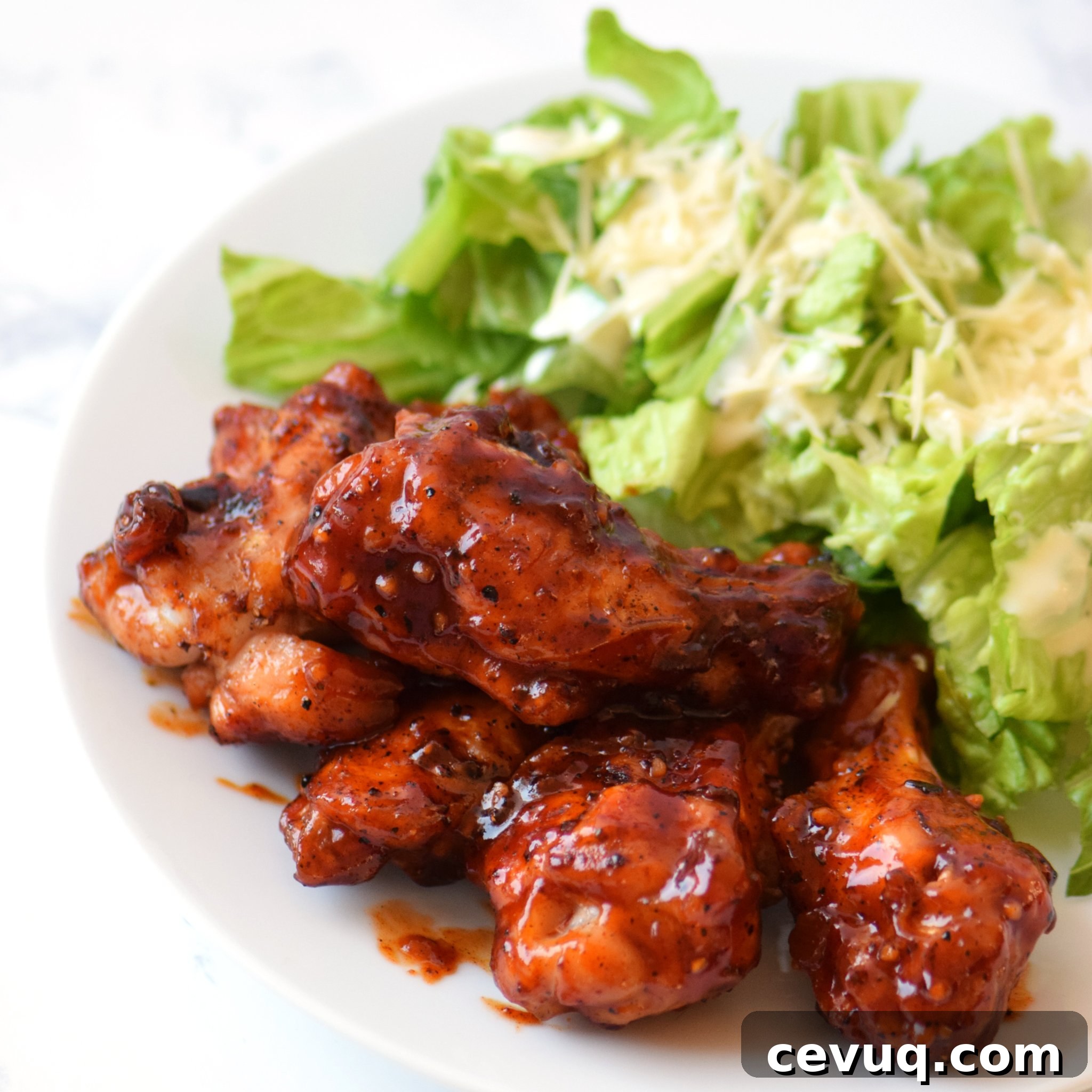 Smoky Habanero Barbecue Grilled Chicken Wings recipe - Crispy barbecue grilled wings smothered in smoky hot tangy habanero BBQ sauce! - ProjectMealPlan.com