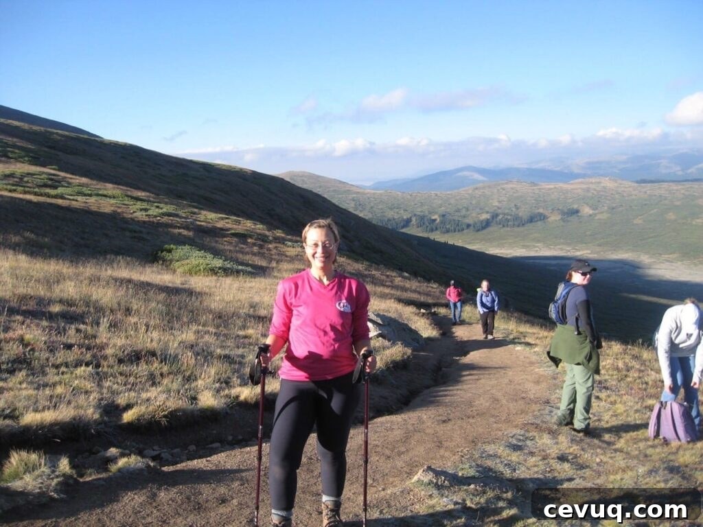 "After" weight loss photo - climbing a 14er in Colorado