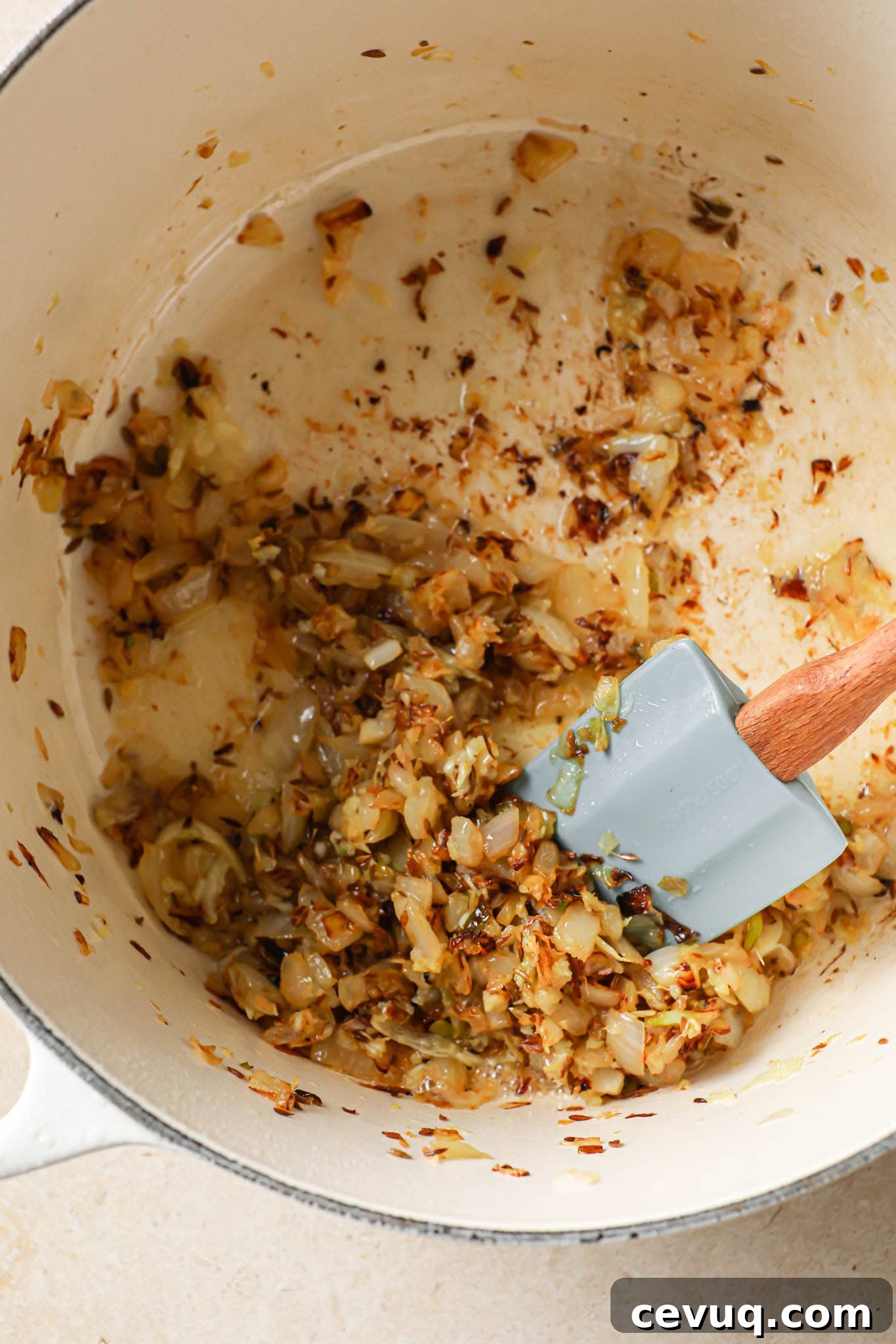 Browning onions in a Dutch Oven