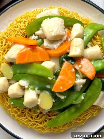 plate of birds nest noodles