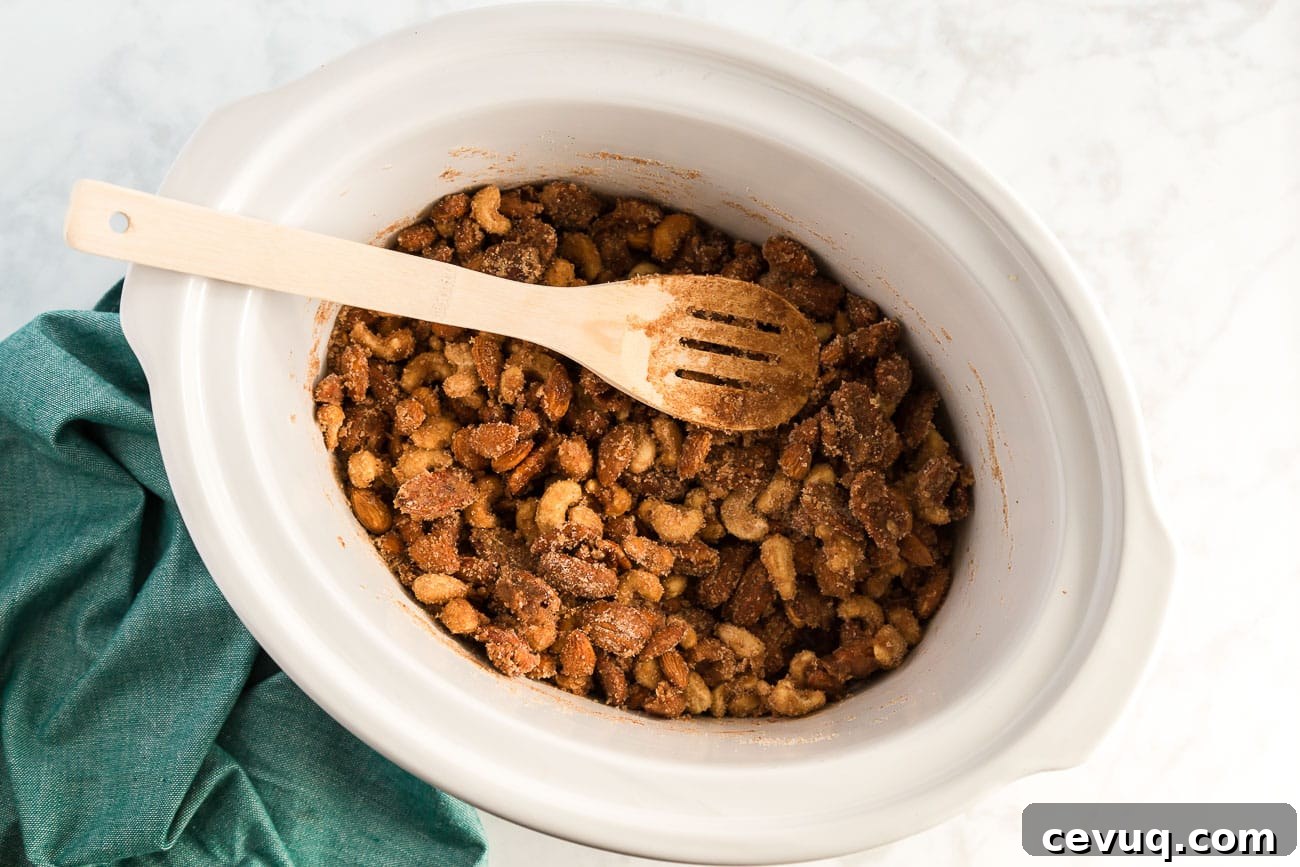 stirring holiday slow cooker snack