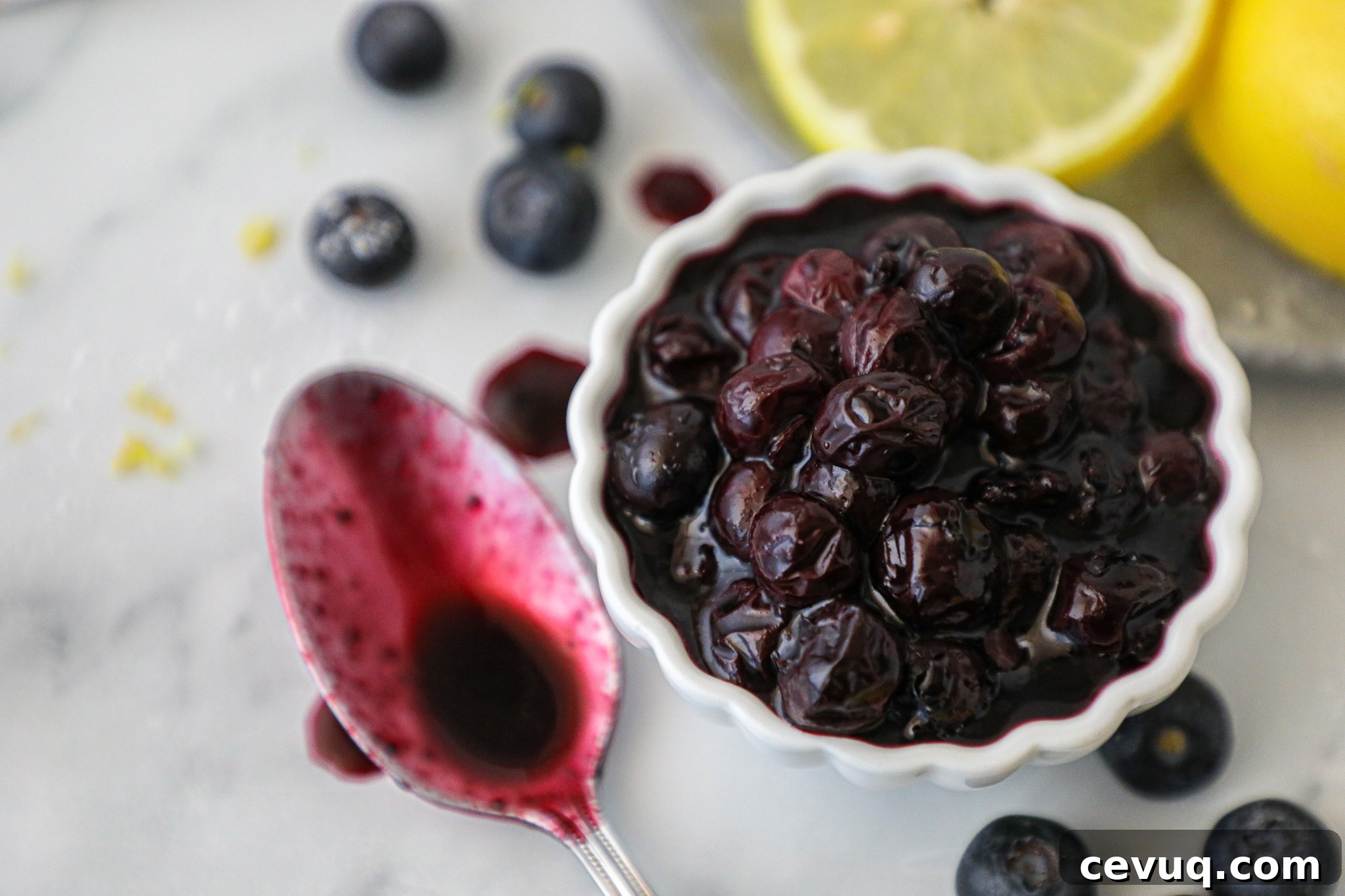 Easy blueberry compote that's made with just 3 ingredients! You can put this on french toast, pancakes, waffles and even your favorite ice cream!