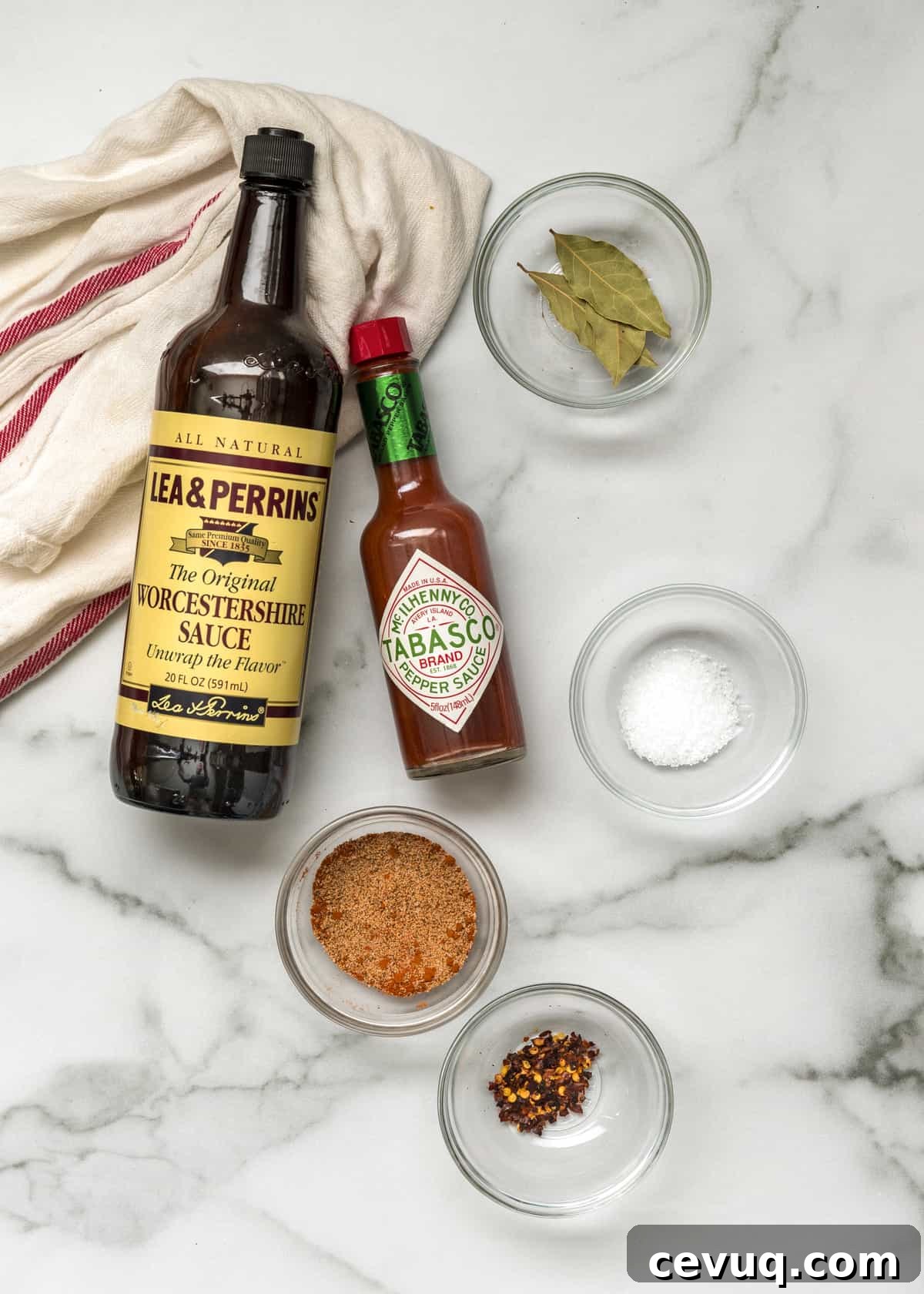 ingredient prep shot for Southern Red Beans and Rice