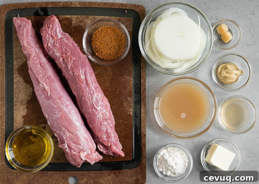 Juicy Instant Pot Pork Tenderloin Recipe for Quick Dinners 3 ingredients to make Instant Pot Pork Tenderloin with Onion Gravy