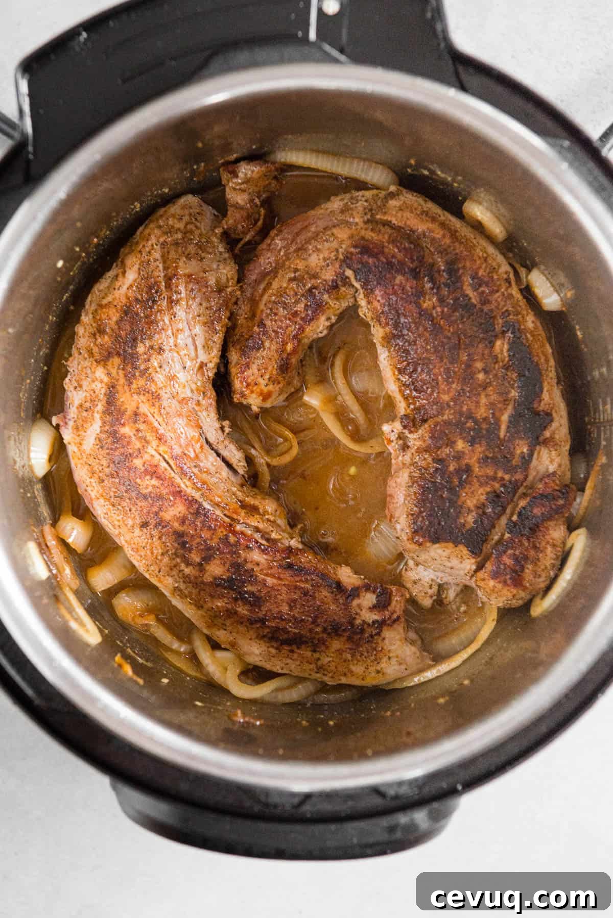 Juicy Instant Pot Pork Tenderloin Recipe for Quick Dinners 7 instant pot pork tenderloin with gravy