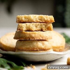 A stack of coconut shortbread.
