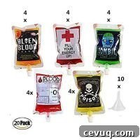 Halloween Party Drinking Blood Bag