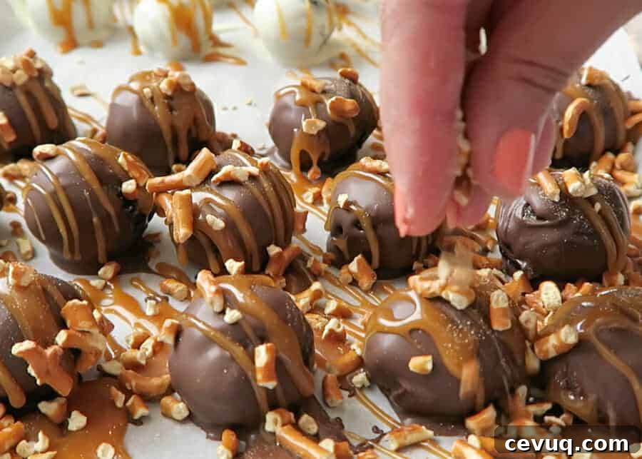 Pretzel Oreo Balls (Stuffed with Salted Caramel)