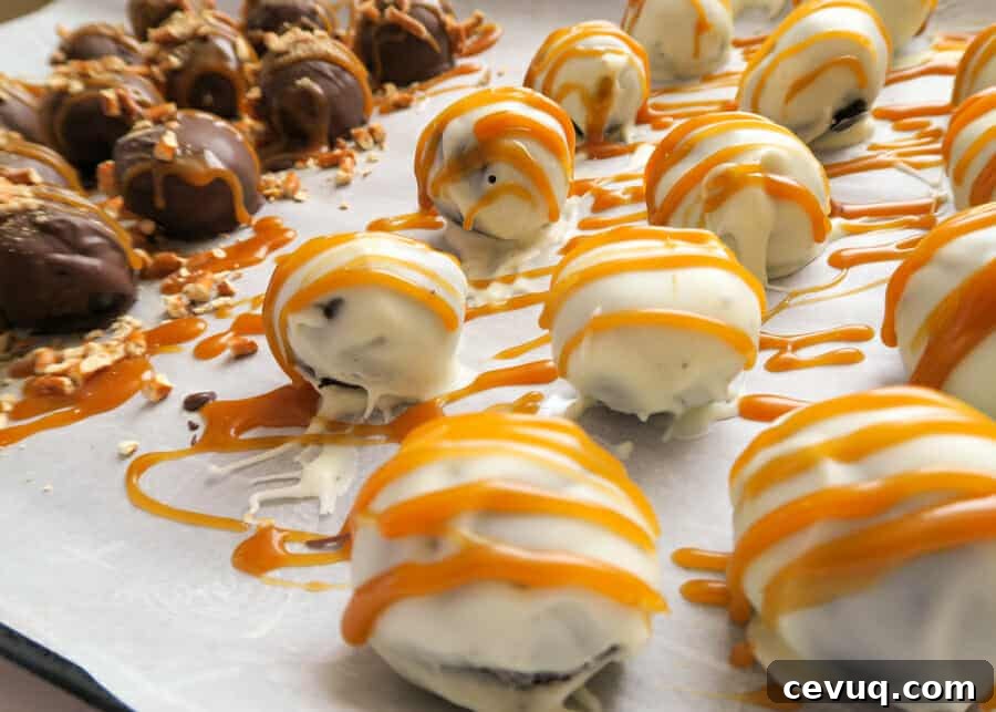 Pretzel Oreo Balls (Stuffed with Salted Caramel)