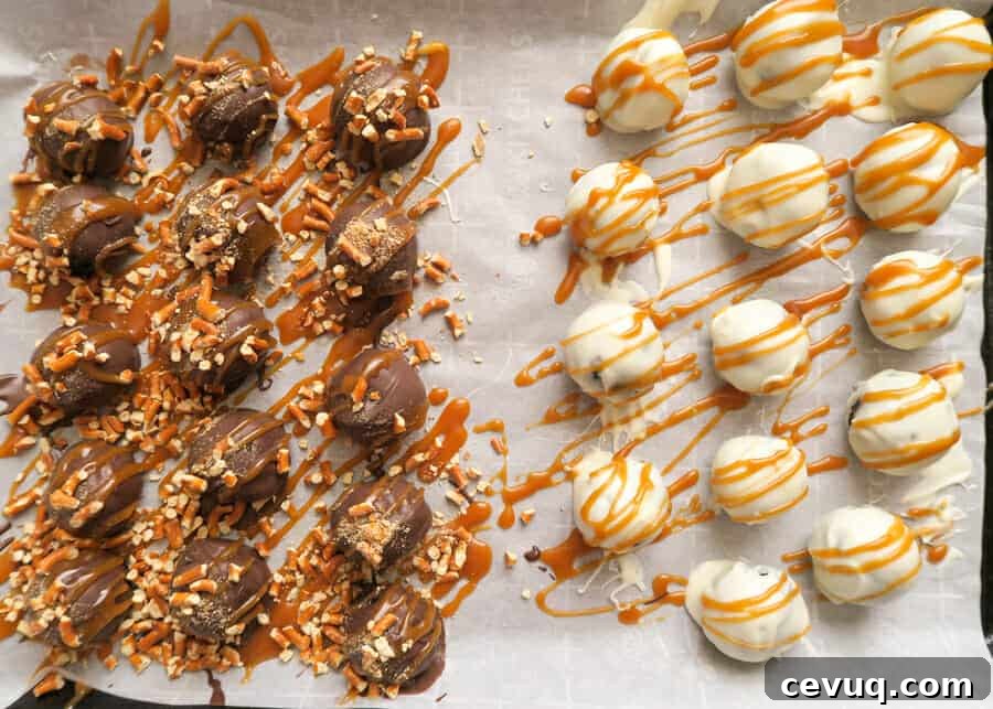 Pretzel Oreo Balls (Stuffed with Salted Caramel)