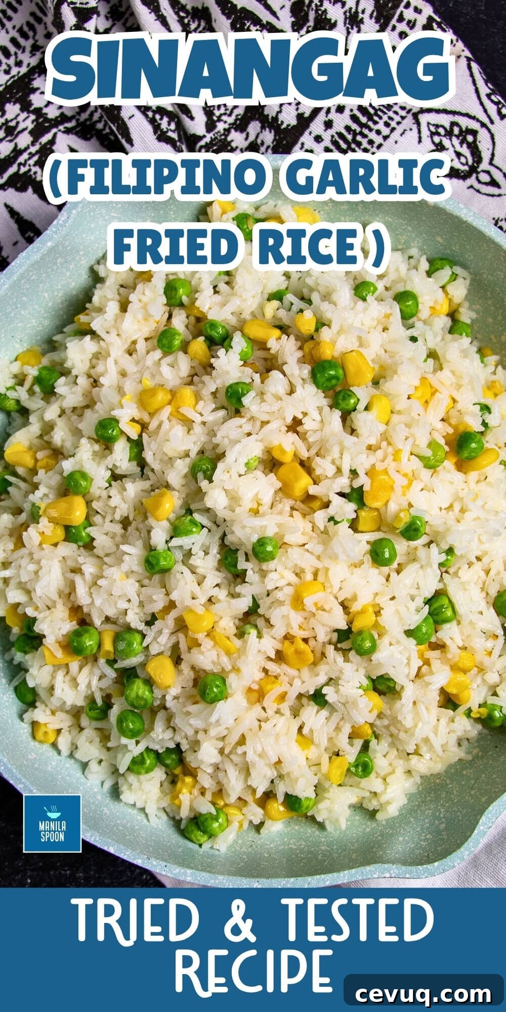 Turn leftover rice into something delicious with this Filipino Easy Garlic Fried Rice (Sinangag) recipe! Simple, flavorful, and perfectly garlicky, this classic Filipino breakfast staple pairs beautifully with eggs, tapa, or longganisa. A quick and tasty way to start your day! 