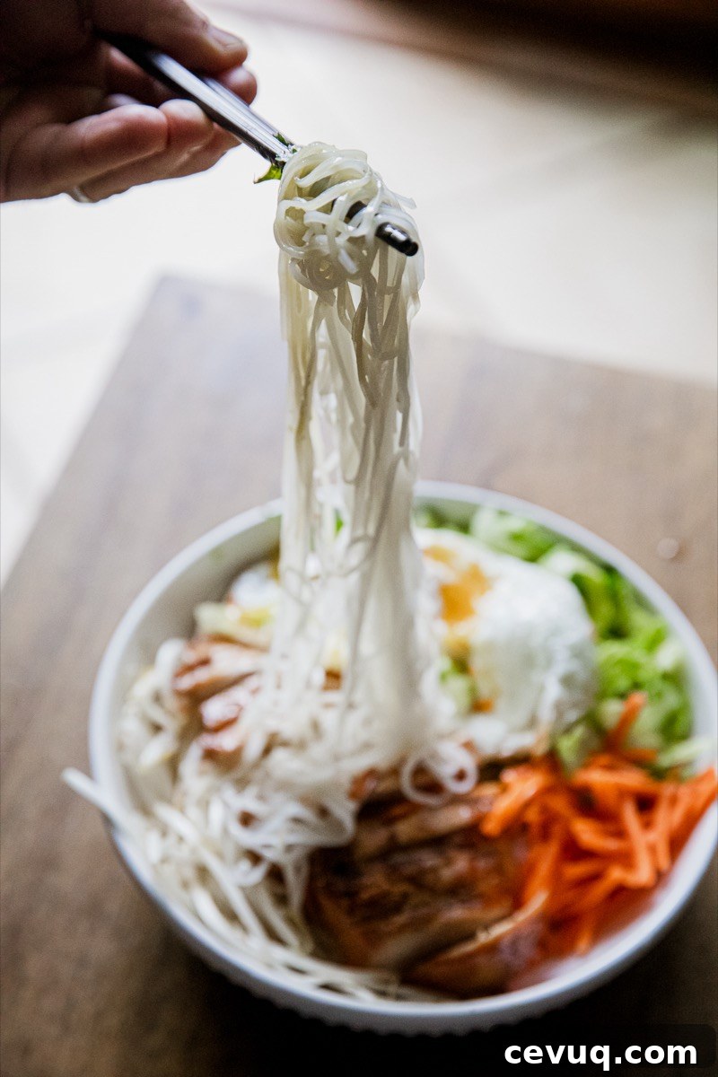 Traeger-Smoked Chicken Vermicelli Bowls with Fresh Herbs 4 Vietnamese Chicken Vermacelli Bowl