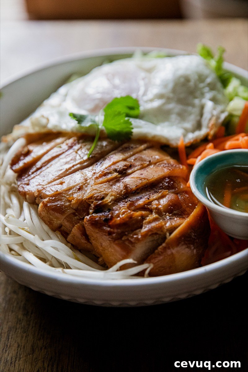 Traeger-Smoked Chicken Vermicelli Bowls with Fresh Herbs 5 Vietnamese Chicken Vermacelli Bowl