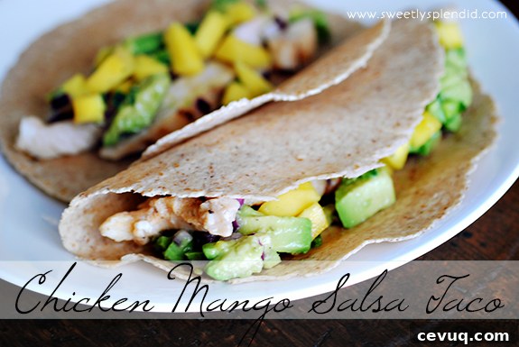 Chicken Tacos with Fresh Mango Salsa: Flavorful Weeknight Recipe 2 Chicken Mango Salsa Taco11