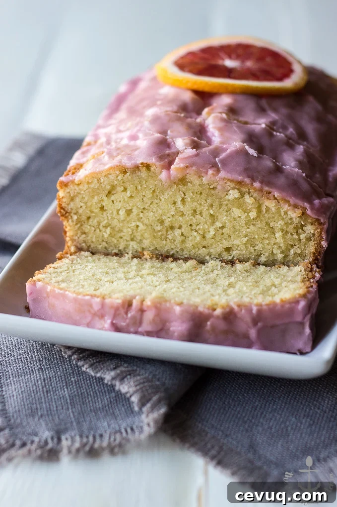 Glazed Blood Orange Loaf