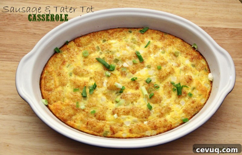 Sausage & Tater Tot Casserole