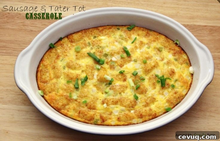 Sausage and Tater Tot Casserole